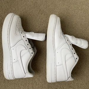white air force ones *boys 4.5